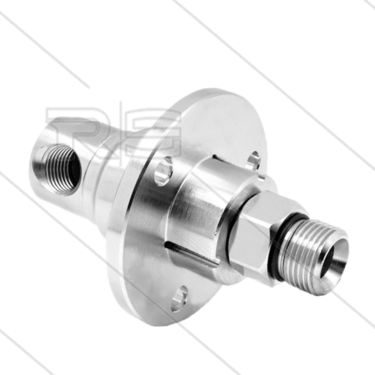 DXF Winkeldrehgelenk - dreifach gelagert - 1/4&quot; IG x 3/8&quot; AG - 170 Bar - NW6 - 2000 U/min