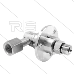 DXF Winkeldrehgelenk - dreifach gelagert - 3/8&quot; IG x 3/8&quot; AG - 170 Bar - NW6 - 2000 U/min