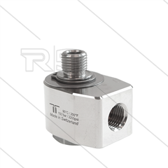 WDG Winkeldrehgelenk - einfach gelagert - 1/4" IG x 1/4" AG - 150 Bar - NW7 - 30 U/min - max 90°C