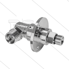 DYF Winkeldrehgelenk - dreifach gelagert - M22x1,5 AG x 3/8&quot;  AG - 275 Bar - NW6 - 2000 U/min