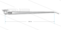 DKR - Deckenkreisel in Wabenform - L=1450mm - Anschluss Ein: 1/4&quot; IG x Aus: 1/4&quot; AG