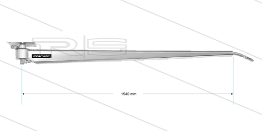 DKR - Deckenkreisel in Wabenform - L=1450mm - Anschluss Ein: 1/4&quot; IG x Aus: 1/4&quot; AG