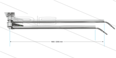 DDP - Doppel-Deckenkreisel - L=1900/2050mm - Anschluss Ein: 1/4&quot; IG x Aus: 1/4&quot; AG