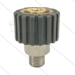 M21x1,5 - DKS - Handverschraubung Grau - einfach gelagert - 250 Bar - NW6 - 30 U/min - max 120°C