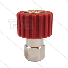 M22x1,5 - DKS - Handverschraubung Rot - 1/4&quot; IG - einfach gelagert - 250 Bar - NW6 - 30 U/min - max