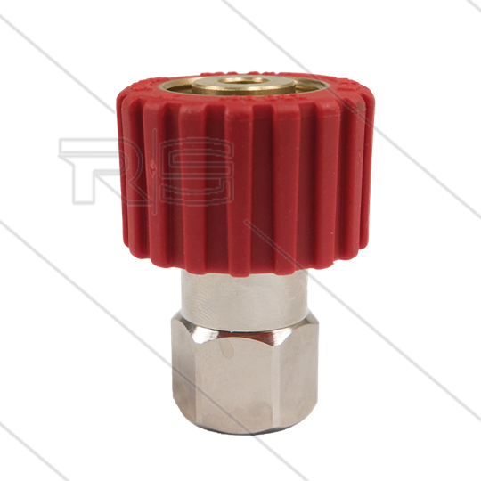 M22x1,5 - DKS - Handverschraubung Rot - 1/4&quot; IG - einfach gelagert - 250 Bar - NW6 - 30 U/min - max