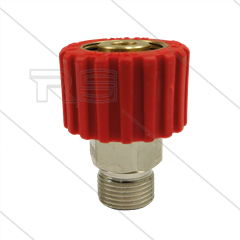 M22x1,5 - DKS - Handverschraubung Rot - 3/8&quot; AG - einfach gelagert - 250 Bar - NW6 - 30 U/min - max