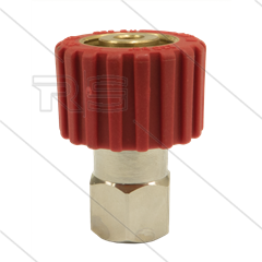 M22x1,5 - DKS - Handverschraubung Rot - 3/8&quot; IG - einfach gelagert - 250 Bar - NW6 - 30 U/min - max