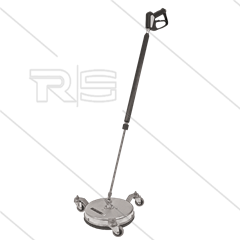 FL-ER300 - Flächenreiniger - Ø300mm - 275 Bar - max 120°C - 3/8&quot; IG - Rotorarm 2 x 1/8&quot; NPT IG