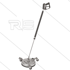FL-AER300 - Flächenreiniger mit Absaugfunktion (Ø50mm) - Ø300mm - 275 Bar - max 120°C - 3/8&quot; IG