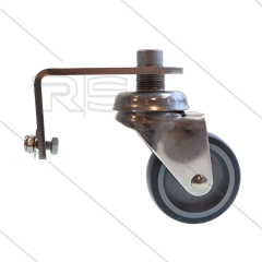 Lenkrolle mit Edelstahl Montagewinkel - Ø60mm - für: FL-CR520 + 750