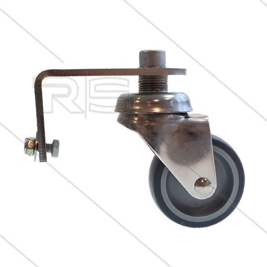 Lenkrolle mit Edelstahl Montagewinkel - Ø60mm - für: FL-CR520 + 750