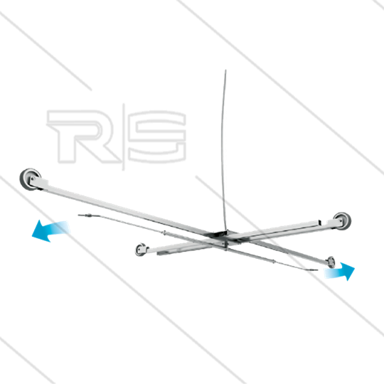 Silo-R - Siloreiniger - Ø2040 bis 3500mm - 170 Bar - Rotorarm mit 2 Düsen 0.50 - 4 Rollen Ø100mm