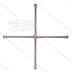 Rotorarm - TKA-4W4 - Ø200/200mm - 275 Bar - 3/8&quot; IG - Düsen 4 x 1/4&quot; IG