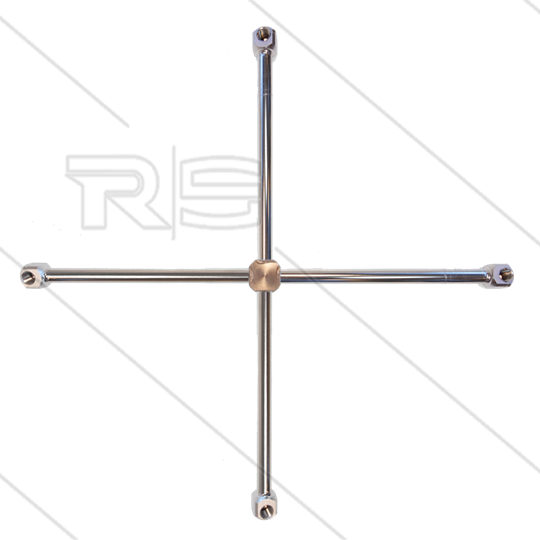 Rotorarm - TKA-4W4 - Ø200/200mm - 275 Bar - 3/8&quot; IG - Düsen 4 x 1/4&quot; IG