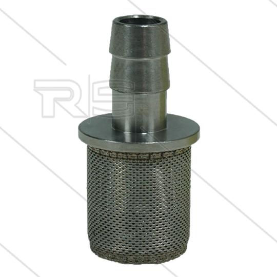 Chemiefilter Edelstahl 304 - 300 mµ - 1,5 l/min - max 90°C - 8 mm Tülle