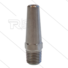 Verlängerte Edelstahl Düse 00.070 mit Stabilisator - 1/4&quot; NPT AG