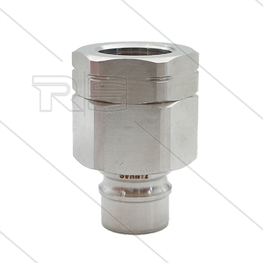 Snap-Tite - Nippel - mit Ventil - Edelstahl - 138 bar - 3/4&quot; IG