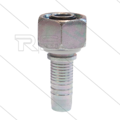 Pressnippel - Stahl - DN12 (1/2&quot;) - 1/2&quot; DKR - DN13 - mit O-Ring - SW27