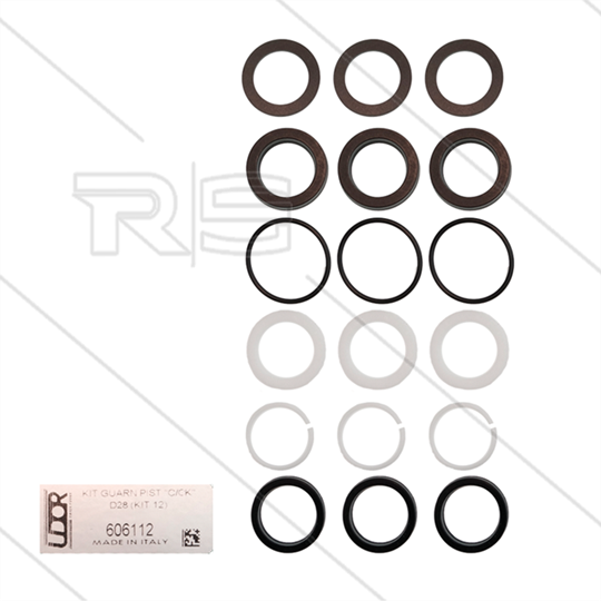 Udor Kit 12 - Manchettensatz für 3 Plunger Ø28mm - Serie C + CK