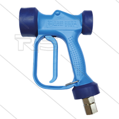 RB65 - blau - Messing - mit Drehgelenk - 24 Bar - 60 l/min - max 90°C - 1/2&quot; IG