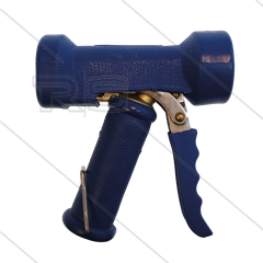 Niederdruckpistole Messing - Blau - GEKA - max 24 Bar - 25 l/min bei 5 Bar - max 50°C - 1/2&quot; IG