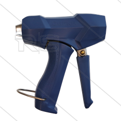 Niederdruckpistole Messing - blau - GEKA Plus - max 30 Bar - 21 l/min bei 5 Bar - max 50°C - 1/2&quot; IG