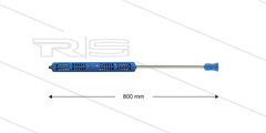 S3-350 - Lanze - L=800mm - gerade - Edelstahl blau - Isohalbschalen L=360mm - 350 Bar - max 160°C
