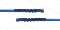 Carwash Titan-Slide Schlauch blau DN06 - 3,5m - 2x M18x1,5 (12L) DKOL - 2x SKS - 300 Bar