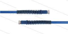 Carwash Titan-Slide Schlauch blau DN06 - 3,0m - 2x 1/4&quot; DKR - 2x SKS - 300 Bar