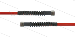 Carwash Titan-Slide Schlauch rot DN06 - 3,5m - 2x M18x1,5 (12L) DKOL - 2x SKS schwarz - 300 Bar