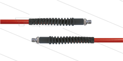 Carwash Titan-Slide Schlauch rot DN06 -  3,5m - 2x 1/4&quot; AGR - 2x SKS schwarz - 300 Bar