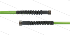 Carwash Titan-Slide Schlauch grün DN06 - 3,5m - 2x M14x1,5 (8L) DKOL - 2x SKS schwarz - 300 Bar