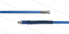 Carwash Titan-Slide Schlauch blau DN06 - 4,0m - 3/8&quot; AGR x 1/4&quot; DKR - 1x SKS - 300 Bar