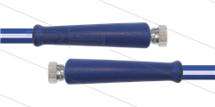 CleanFarm Schlauch blau DN12 - 20m - 2 x 1/2&quot; DKR aus VA - 2 x GKS - 80 Bar
