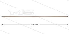 RP201 Strahlrohr - L=1200mm - gerade - Edelstahl - 400 Bar - max 150°C - 2 x 1/4&quot; AG