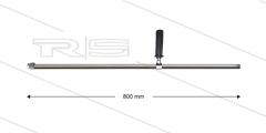 Lanze RL84 / 204 - L=800mm - gerade - Edelstahl - mit seitlichem Handgriff - 500 Bar  - max 43°C