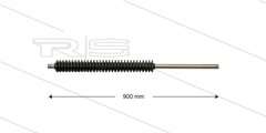 PFL Lanze - L=900mm - gerade - Edelstahl - umspritzter Isolierung L=265 mm - 250 Bar - max 160°C