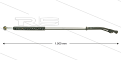 ST85 - flexibele Lanze - L=1500mm - Stahl verzinkt - 210 Bar - max 150°C - 2 x 1/4&quot; IG