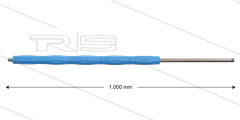 RP10 Lanze - L=1000mm - gerade - Edelstahl - blau - Isolierung L=495mm - 400 Bar - max 80°C