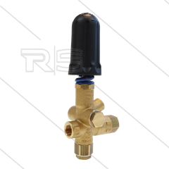 Pulsar RV Druckregelventil  mit knopf und Manometeranschluss - 280 Bar - 40 l/min - 60°C