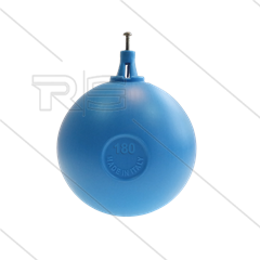 Schwimmerball blau PVC mit Klemmbefestigung - Ø180mm - max 80°C - für Schwimmerventil 220220