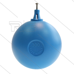 Schwimmerball blau PVC mit Klemmbefestigung - Ø300mm - max 80°C