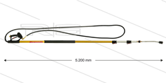 Teleskoplanze RP2 - 5,2 mtr - 250 Bar - 1,98 bis 5,49 meter - 3/8&quot; IG x 1/4&quot; IG Düsenschutz