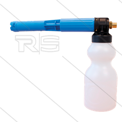 LS10 - Schaumlanze - blau mit Flasche 1 Ltr - Düse 1,5mm - 60 bis 200 Bar - 9 bis 15 l/min - 3/8&quot;AG