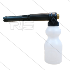 LS12 - Schaumlanze - schwarz mit Flasche 1 Ltr - Düse1,5mm - 60 bis 200 Bar - 9 bis 15 l/min