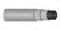 HD-Schlauch 2SC-08 (5/16&quot;) - grau - 400 Bar - Ø15,0mm - 150°C