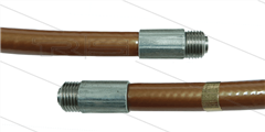 NW5 Rohrreinigungsschlauch - bronze - 10m - 250 Bar - ohne Düse - max 90°C - 2x 1/8&quot; AG