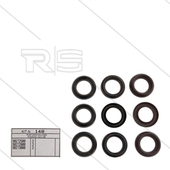 Kit 148 - Satz Hochdruck- und Niederdruckdichtungen + Restopring Ø22mm (3x) - Serie 47