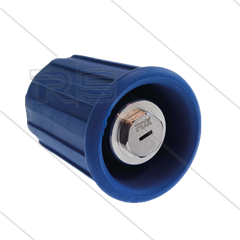 HPX-CW Carwash Pendeldüse 0.030 - 45° - VA mit Düsenschutz blau - 1/4&quot; IG - 40 bis 220 bar
